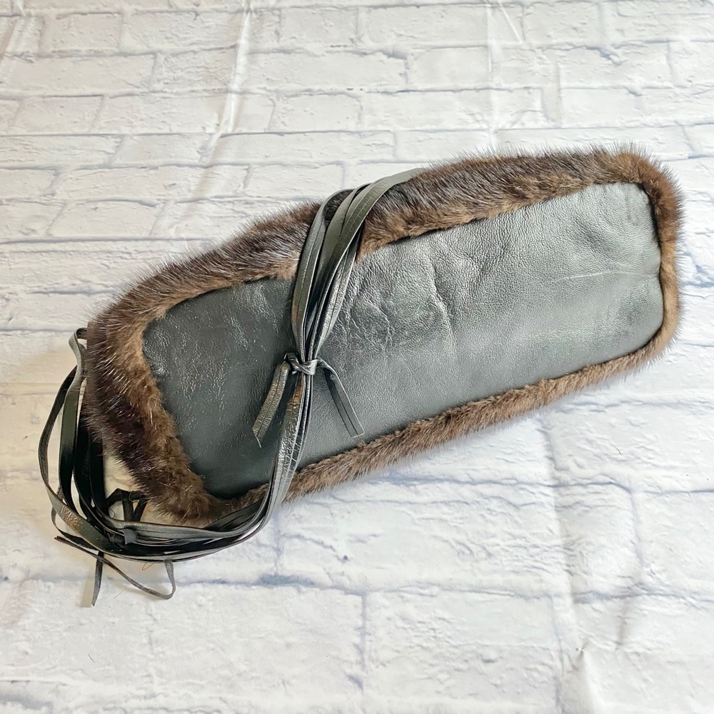 VINTAGE Bob Greene For Irene of New York REAL MINK HANDBAG - Picture 7 of 7